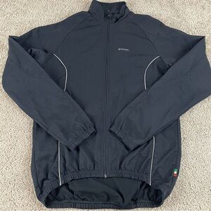 De Marchi Men's Cycling Jersey Men’s XL Black Full Zip Italy E216